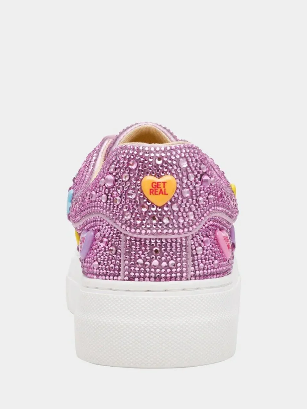 Betsey Johnson $109 Sidny Pink Multi Conversations Hearts Sz 8 NIB! - Picture 9 of 9